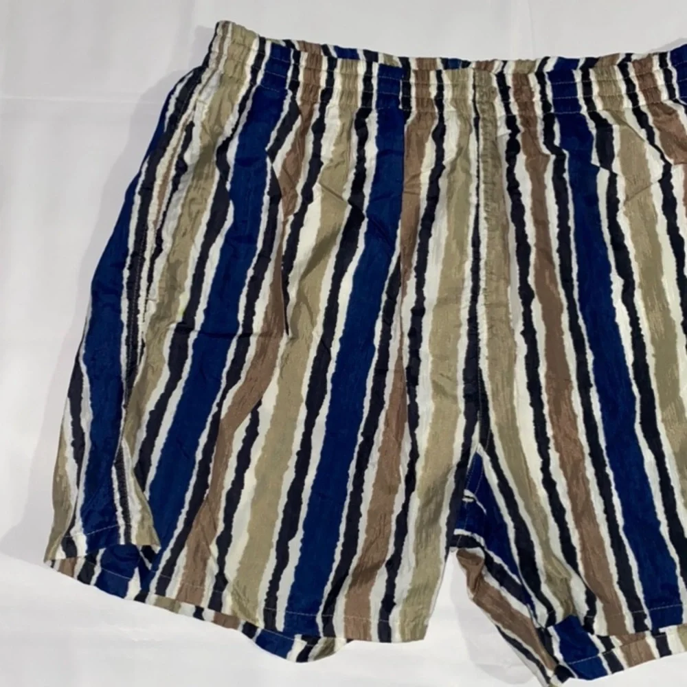 Vintage Activewear Givenchy Striped Swim Trunks